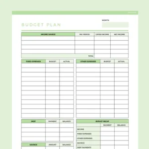Budget planners